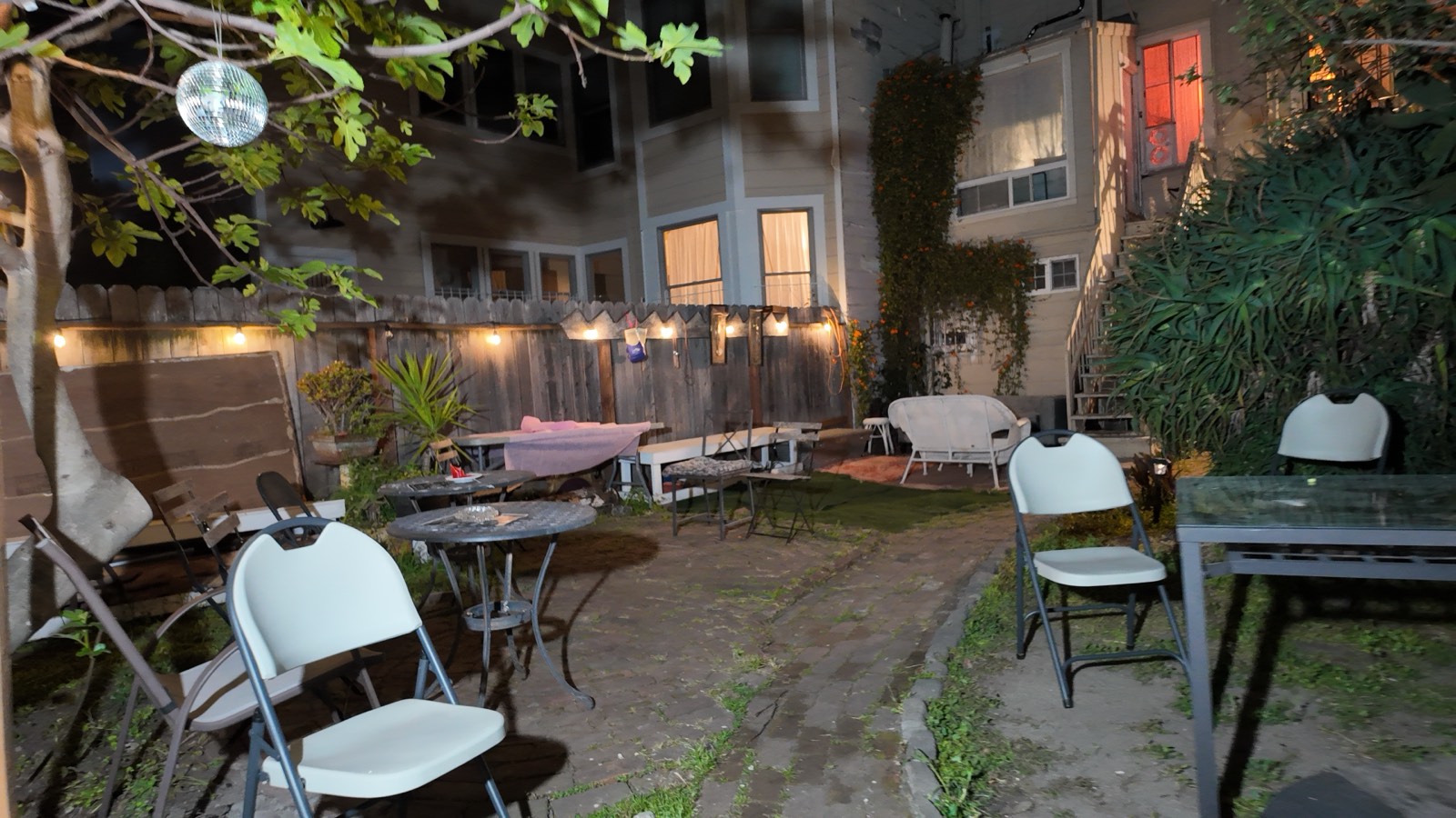 Garden in the evening